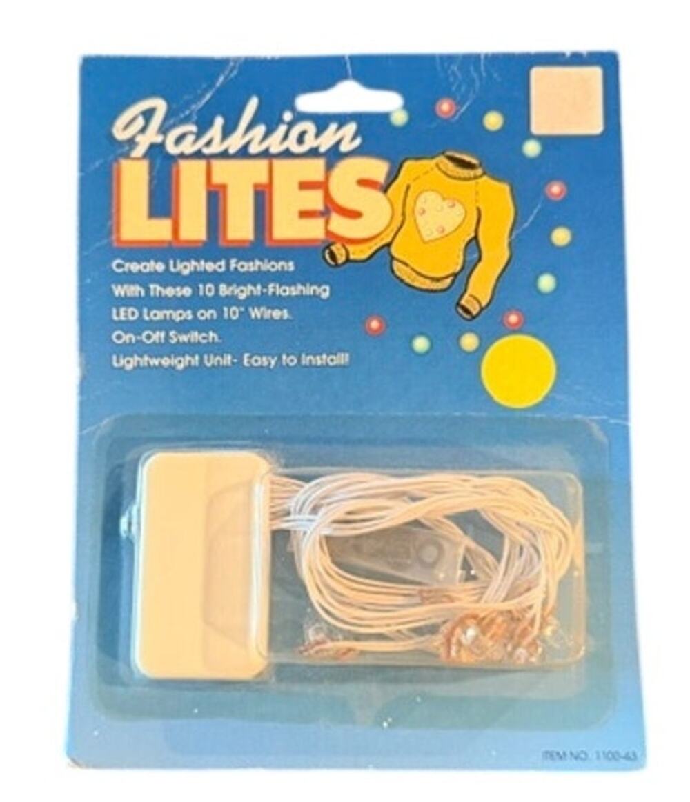 Fashion Lites VIntage Lighted Clothing Kit 10 Flashing LED Lights  Craft Costume